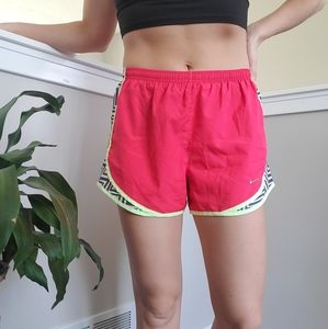Nike Dri-Fit Pink Lined Running Shorts Small